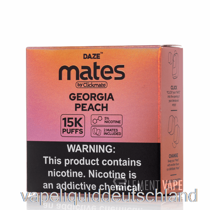 7 Daze Mate Pods Georgia Peach Vape Deutschland